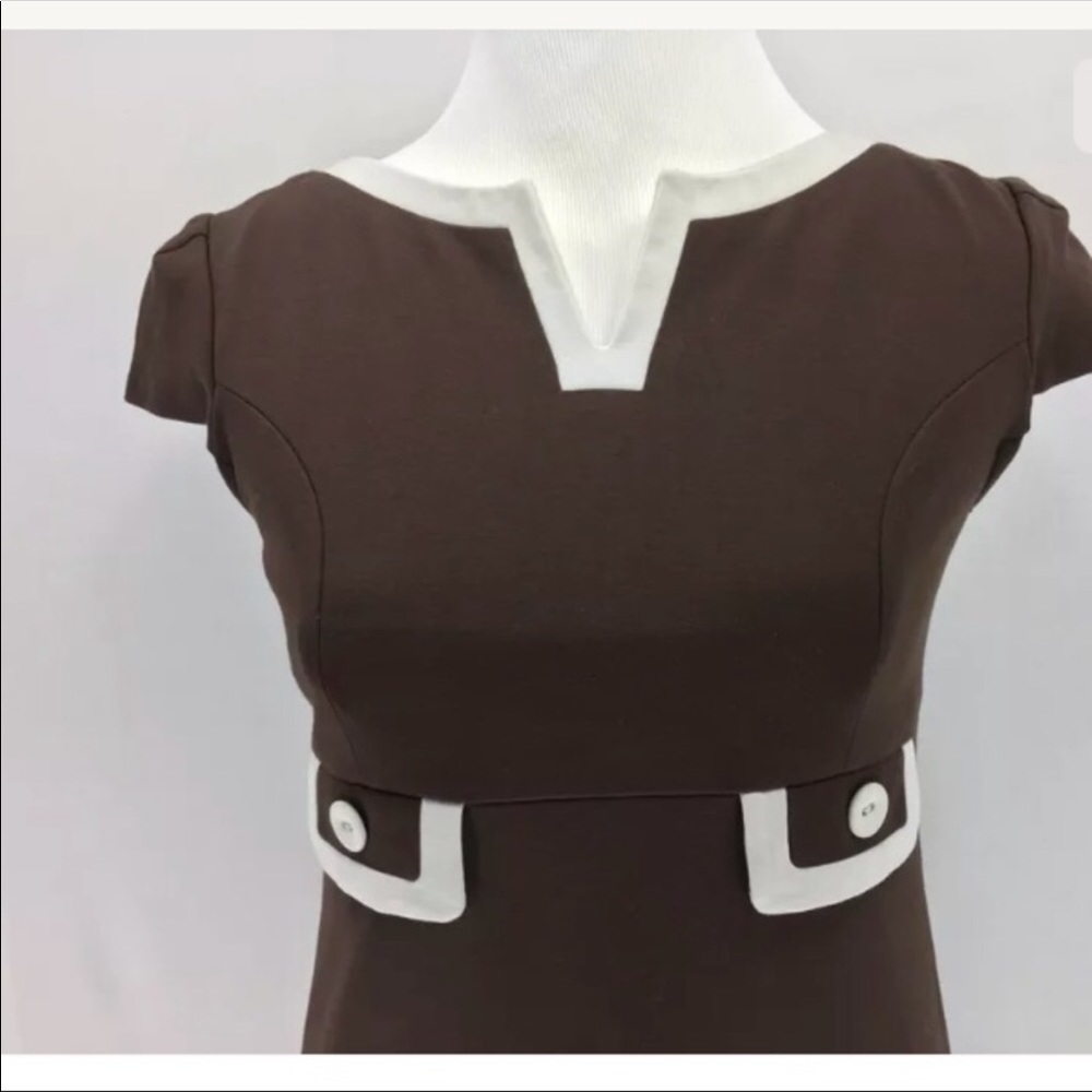 Brown Lilly Pulitzer rayon/poly dress - Picture 3 of 6